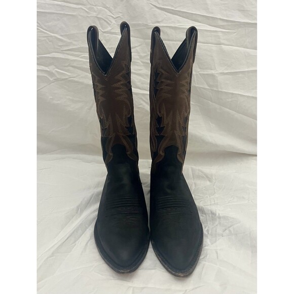 Dan Post Men's Cowboy Boots - Brown and Black - 8 - Picture 3 of 8
